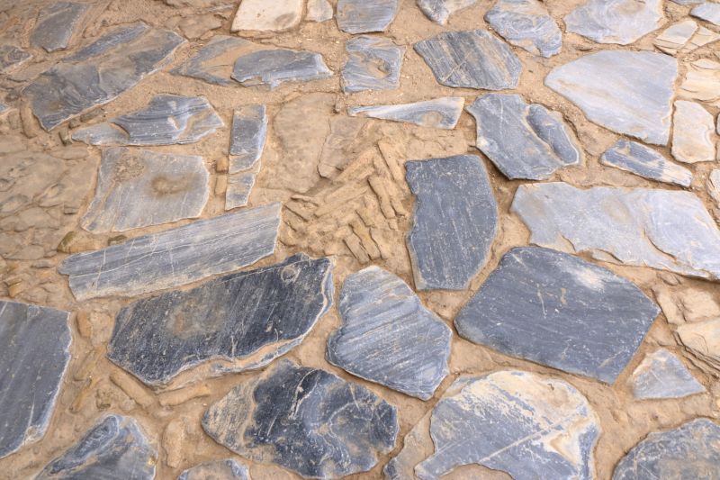 Natural stone paver setup