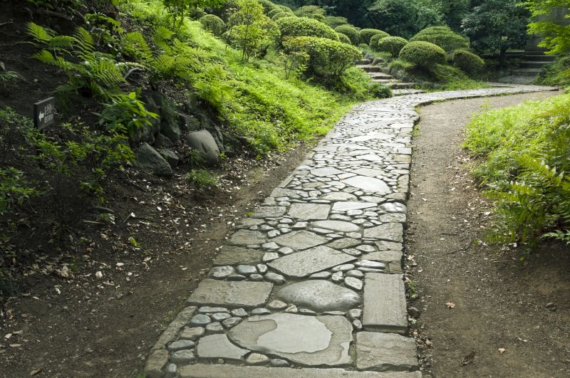 Natural Stone Paver Pathway
