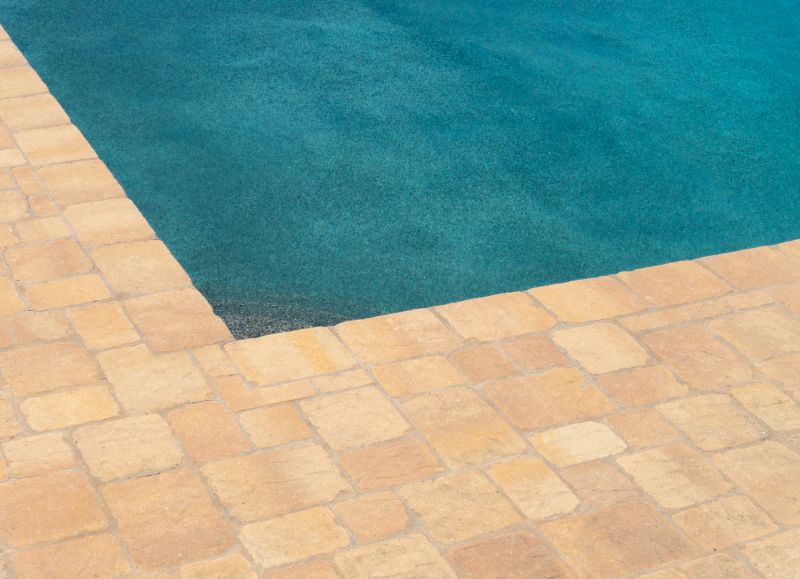Winter Pool Paver Repair