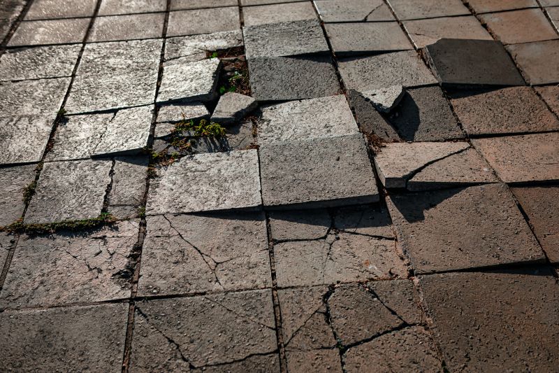 Cracked Pool Pavers